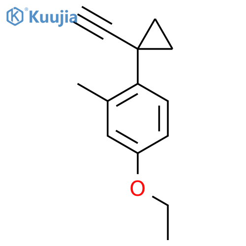 4-ethoxy-1-(1-ethynylcyclopropyl)-2-methylbenzene structure