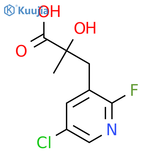 3-(5-chloro-2-fluoropyridin-3-yl)-2-hydroxy-2-methylpropanoic acid structure