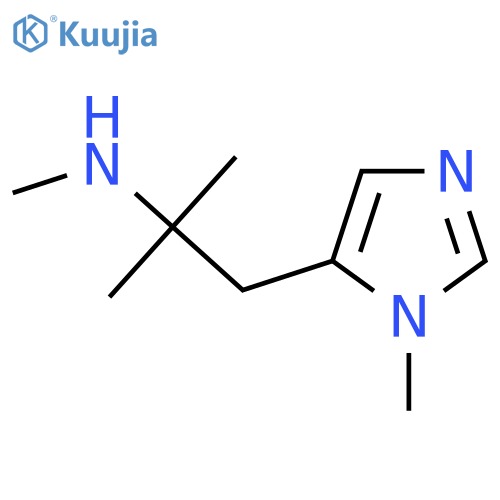 methyl2-methyl-1-(1-methyl-1H-imidazol-5-yl)propan-2-ylamine structure