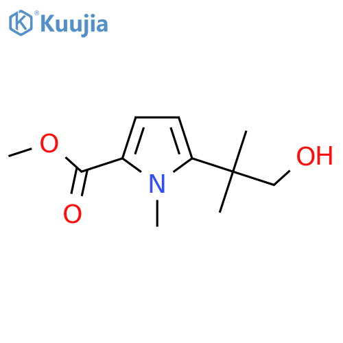 methyl 5-(1-hydroxy-2-methylpropan-2-yl)-1-methyl-1H-pyrrole-2-carboxylate structure
