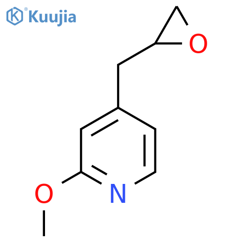 2-methoxy-4-(oxiran-2-yl)methylpyridine structure