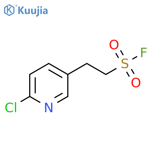 2-(6-chloropyridin-3-yl)ethane-1-sulfonyl fluoride structure