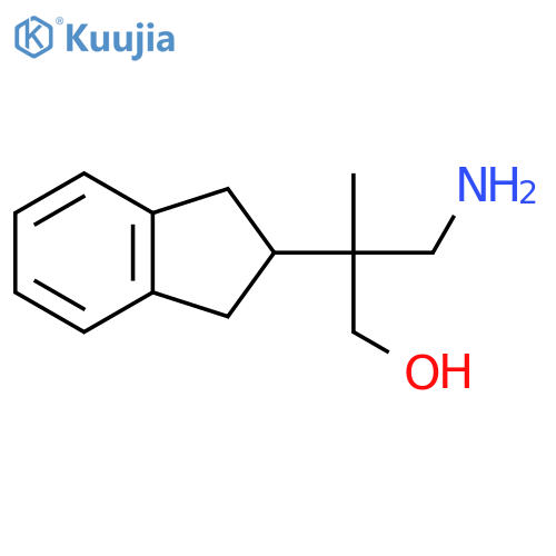 3-amino-2-(2,3-dihydro-1H-inden-2-yl)-2-methylpropan-1-ol structure