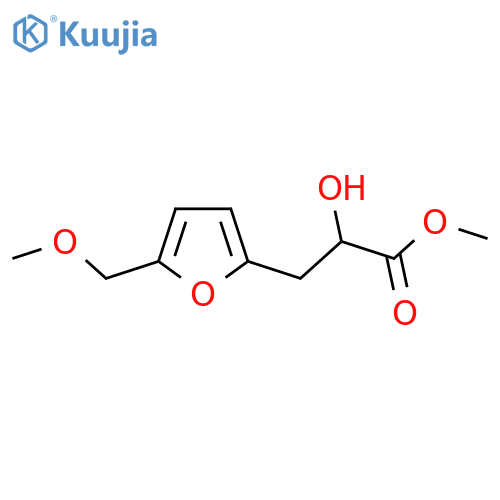 methyl 2-hydroxy-3-5-(methoxymethyl)furan-2-ylpropanoate structure