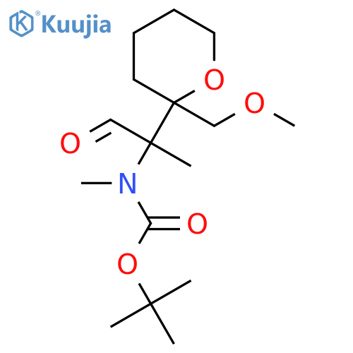 tert-butyl N-{2-[2-(methoxymethyl)oxan-2-yl]-1-oxopropan-2-yl}-N-methylcarbamate structure