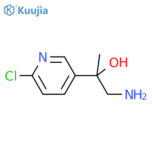 1-amino-2-(6-chloropyridin-3-yl)propan-2-ol structure