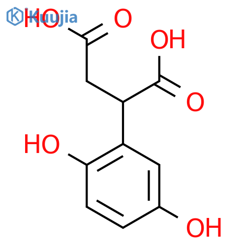 2-(2,5-dihydroxyphenyl)butanedioic acid structure