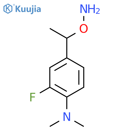 4-1-(aminooxy)ethyl-2-fluoro-N,N-dimethylaniline structure