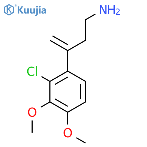 3-(2-chloro-3,4-dimethoxyphenyl)but-3-en-1-amine structure