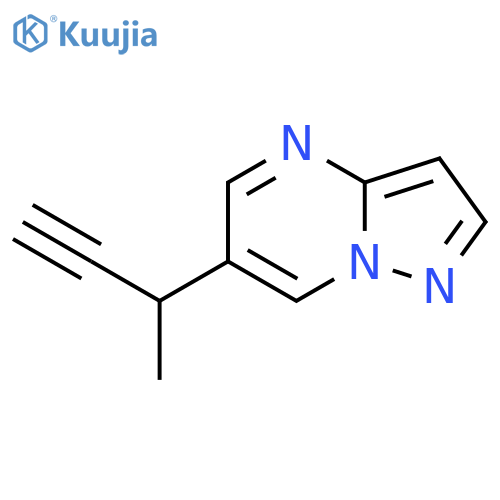 6-(but-3-yn-2-yl)pyrazolo1,5-apyrimidine structure