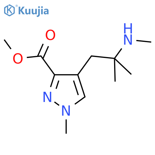 methyl 1-methyl-4-2-methyl-2-(methylamino)propyl-1H-pyrazole-3-carboxylate structure