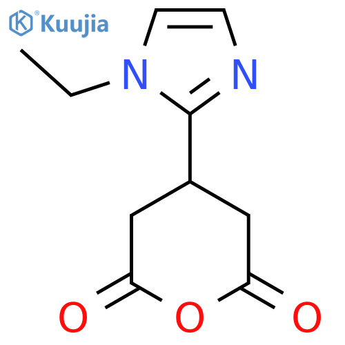 4-(1-ethyl-1H-imidazol-2-yl)oxane-2,6-dione structure