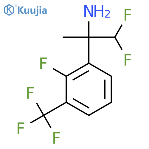 1,1-difluoro-2-2-fluoro-3-(trifluoromethyl)phenylpropan-2-amine structure