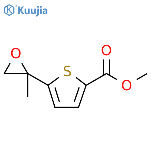 methyl 5-(2-methyloxiran-2-yl)thiophene-2-carboxylate structure