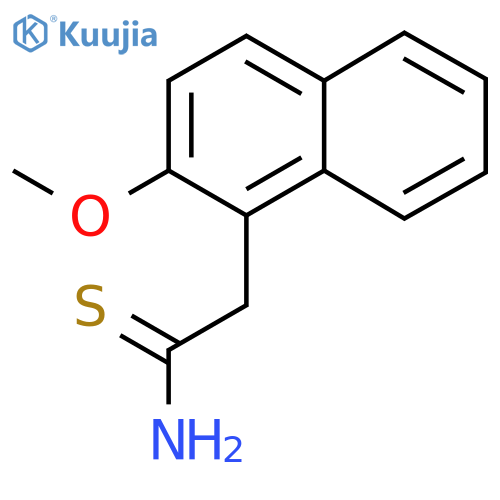 2-(2-methoxynaphthalen-1-yl)ethanethioamide structure