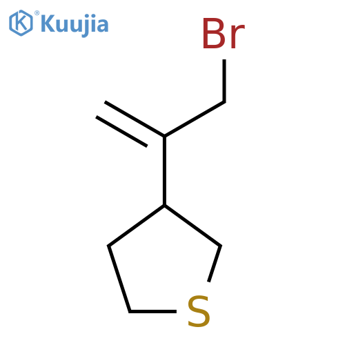 3-(3-bromoprop-1-en-2-yl)thiolane structure