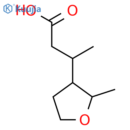 3-(2-methyloxolan-3-yl)butanoic acid structure