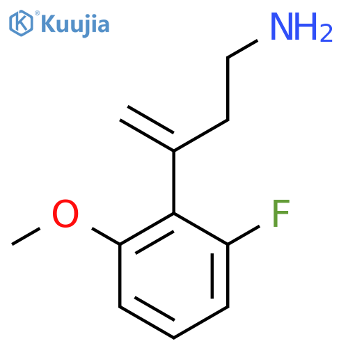3-(2-fluoro-6-methoxyphenyl)but-3-en-1-amine structure
