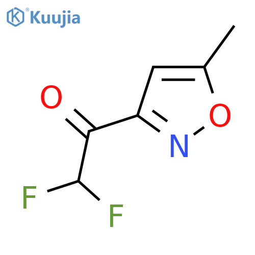 2,2-difluoro-1-(5-methyl-1,2-oxazol-3-yl)ethan-1-one structure