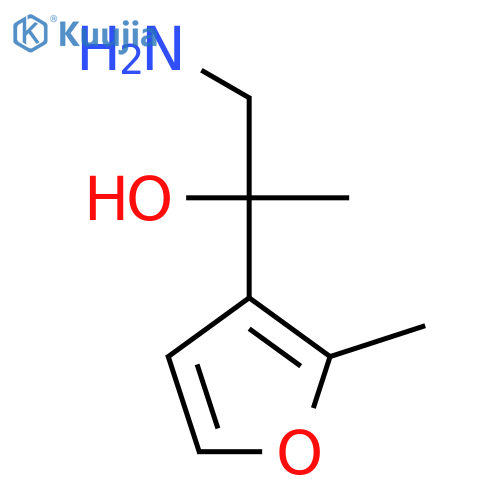 1-amino-2-(2-methylfuran-3-yl)propan-2-ol structure