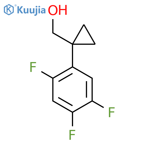1-(2,4,5-trifluorophenyl)cyclopropylmethanol structure