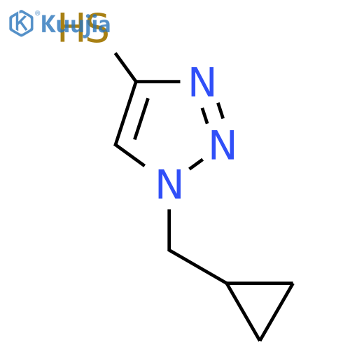 1-(cyclopropylmethyl)-1H-1,2,3-triazole-4-thiol structure