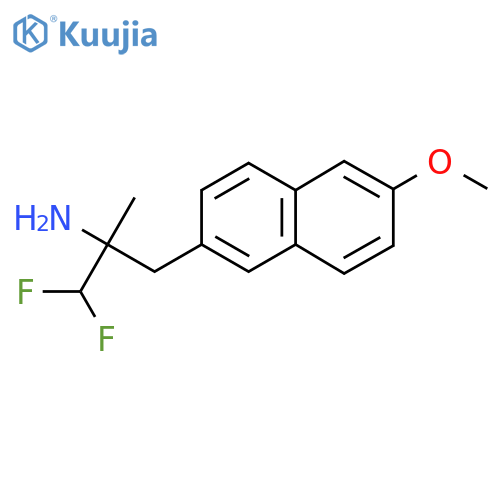 1,1-difluoro-3-(6-methoxynaphthalen-2-yl)-2-methylpropan-2-amine structure