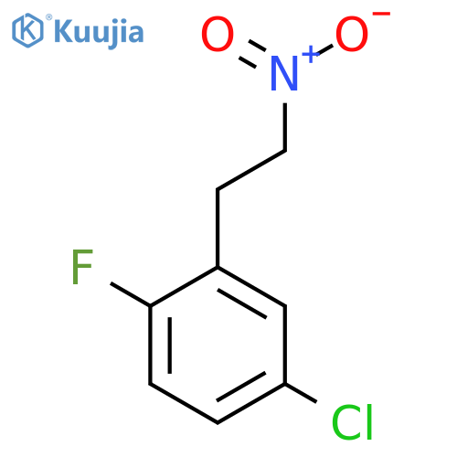 4-chloro-1-fluoro-2-(2-nitroethyl)benzene structure