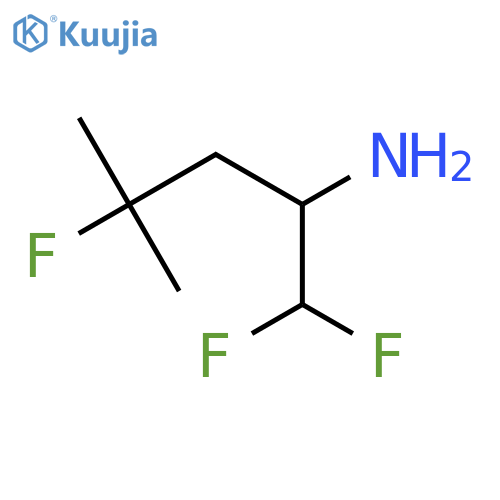 1,1,4-trifluoro-4-methylpentan-2-amine structure