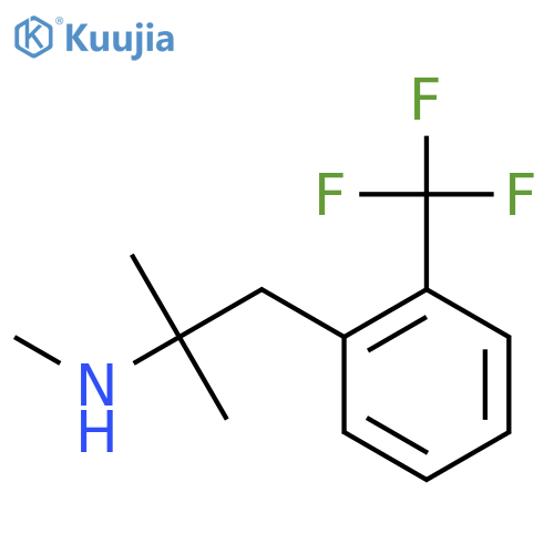 methyl({2-methyl-1-2-(trifluoromethyl)phenylpropan-2-yl})amine structure