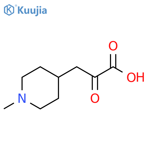 3-(1-methylpiperidin-4-yl)-2-oxopropanoic acid structure