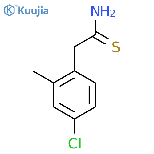 2-(4-chloro-2-methylphenyl)ethanethioamide structure