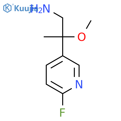 2-(6-fluoropyridin-3-yl)-2-methoxypropan-1-amine structure
