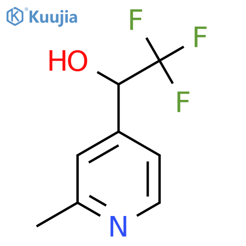 2,2,2-trifluoro-1-(2-methylpyridin-4-yl)ethan-1-ol structure