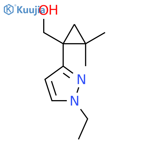 1-(1-ethyl-1H-pyrazol-3-yl)-2,2-dimethylcyclopropylmethanol structure