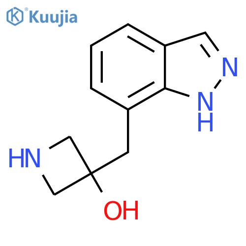 3-(1H-indazol-7-yl)methylazetidin-3-ol structure