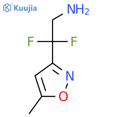 2,2-Difluoro-2-(5-methyl-1,2-oxazol-3-yl)ethan-1-amine structure