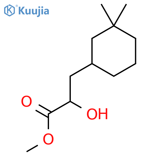 methyl 3-(3,3-dimethylcyclohexyl)-2-hydroxypropanoate structure