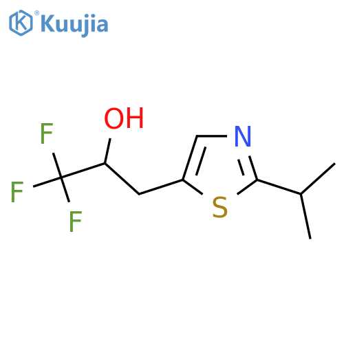 1,1,1-trifluoro-3-2-(propan-2-yl)-1,3-thiazol-5-ylpropan-2-ol structure