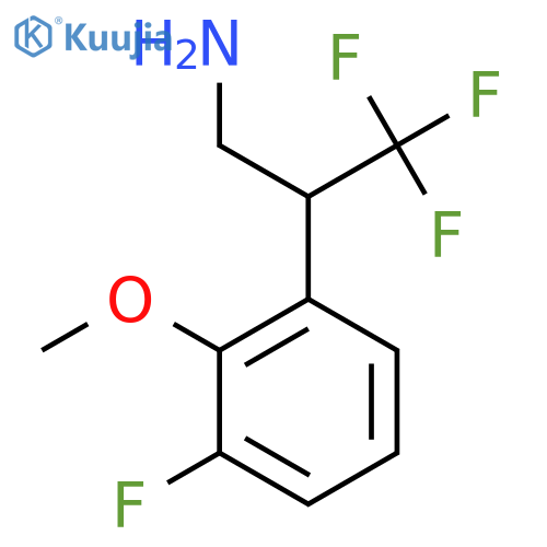 3,3,3-trifluoro-2-(3-fluoro-2-methoxyphenyl)propan-1-amine structure
