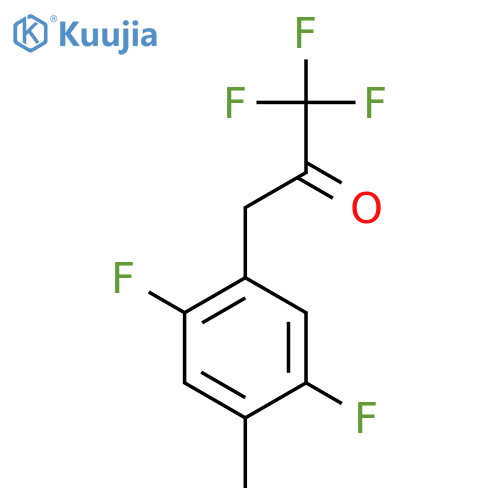 3-(2,5-difluoro-4-methylphenyl)-1,1,1-trifluoropropan-2-one structure