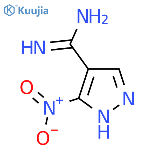 3-nitro-1H-pyrazole-4-carboximidamide structure