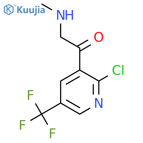 1-2-chloro-5-(trifluoromethyl)pyridin-3-yl-2-(methylamino)ethan-1-one structure