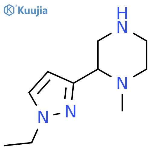 2-(1-ethyl-1H-pyrazol-3-yl)-1-methylpiperazine structure