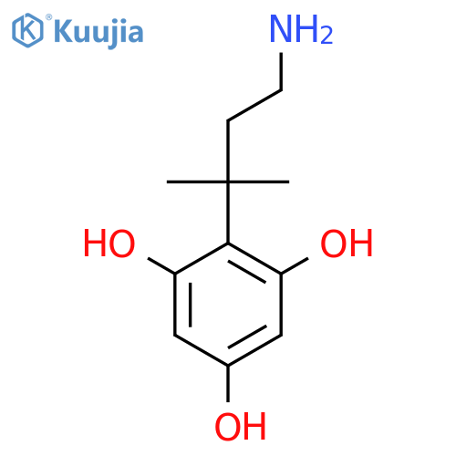 2-(4-amino-2-methylbutan-2-yl)benzene-1,3,5-triol structure