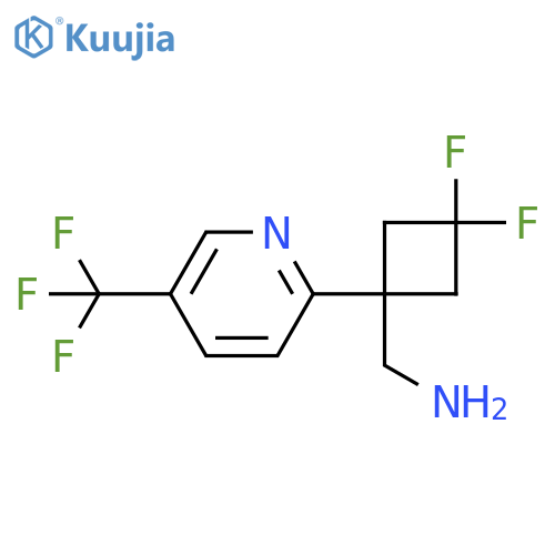 {3,3-difluoro-1-5-(trifluoromethyl)pyridin-2-ylcyclobutyl}methanamine structure