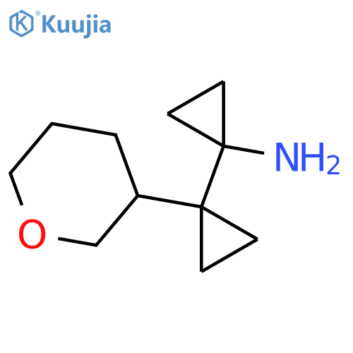 1-1-(oxan-3-yl)cyclopropylcyclopropan-1-amine structure