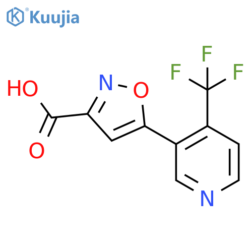 5-4-(trifluoromethyl)pyridin-3-yl-1,2-oxazole-3-carboxylic acid structure