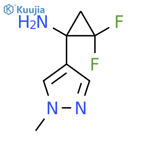 2,2-difluoro-1-(1-methyl-1H-pyrazol-4-yl)cyclopropan-1-amine structure