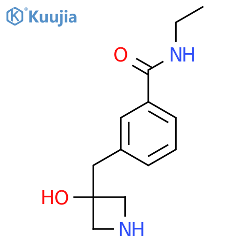 N-ethyl-3-(3-hydroxyazetidin-3-yl)methylbenzamide structure
